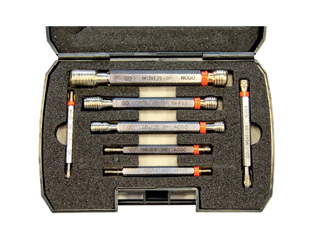 Werka Metric Thread Plug Gauge Set M3-M12 7 Pieces W5109-S7